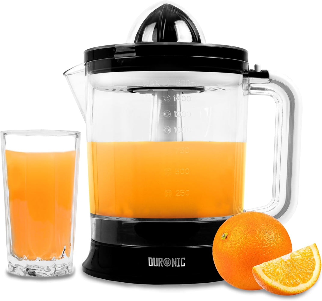 Duronic JE416 Presse-agrumes de 40W | Capacité de 1,6 L | Filtre réglable pour la Pulpe | Idéal pour Jus d'Agrumes Oranges Citrons frais