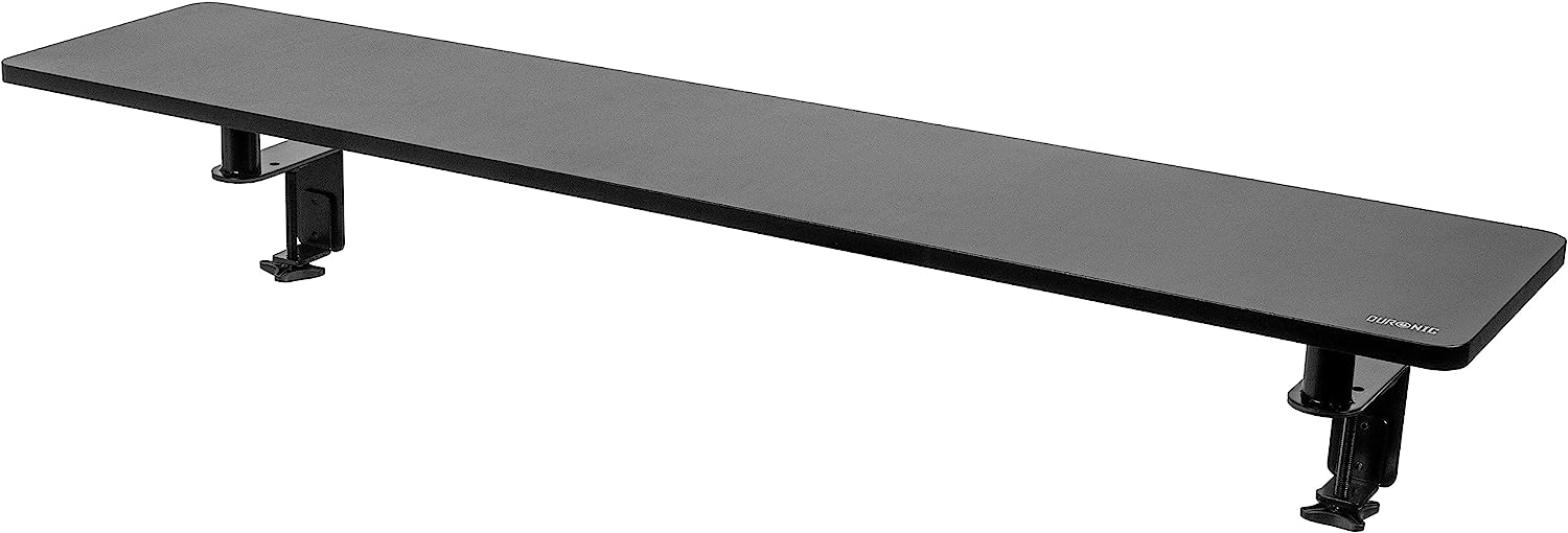 Support Surélevé Pour écran De Bureau - 2 Niveaux, Hauteur 11 Cm, En Composite Bois PVC - Organise Ton Espace De Travail