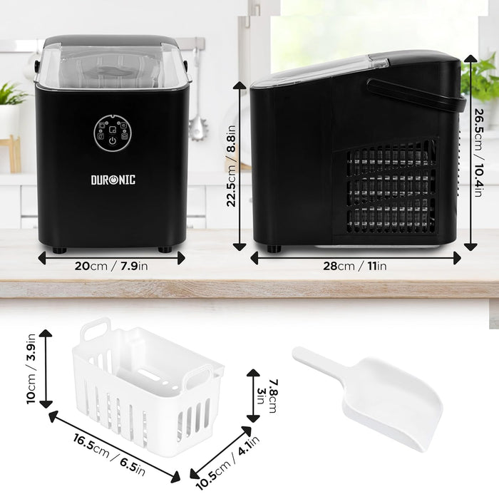 Machine à Glaçons Portable Rapide - 8 Glaçons En 6 Min, 12kg/24h - Compacte Avec Autonettoyage - Parfaite Pour Bureau Et Fêtes Machine à Glaçons Portable Rapide - 8 Glaçons En 6 Min, 12kg/24h - Compacte Avec Autonettoyage - Parfaite Pour Bureau Et Fêtes