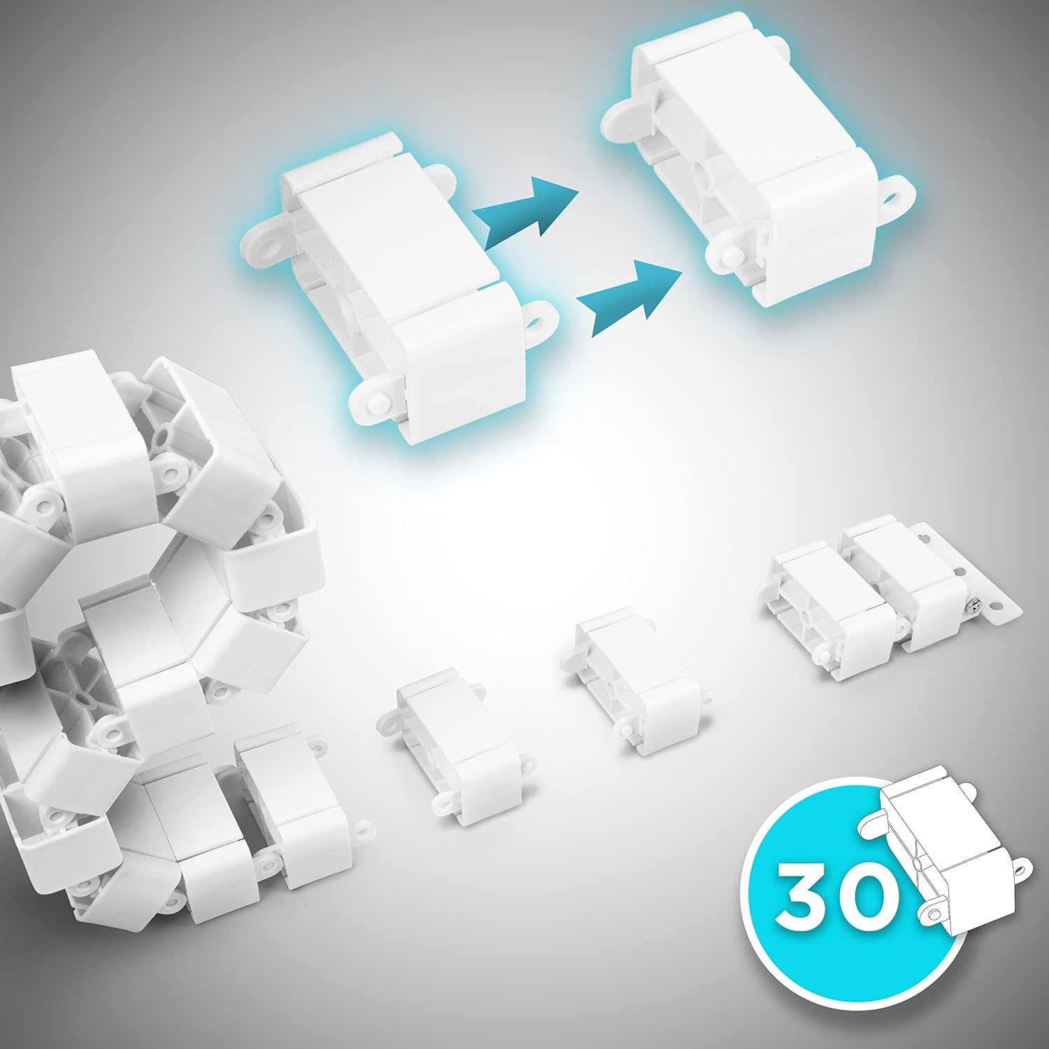 Duronic CM1DM WE Conduit de câbles Goulotte de 130 cm pour Ranger câbles Ajustable et Flexible Idéal pour sécuriser câbles USB ethernet et Alimentation et éviter Tout Accident