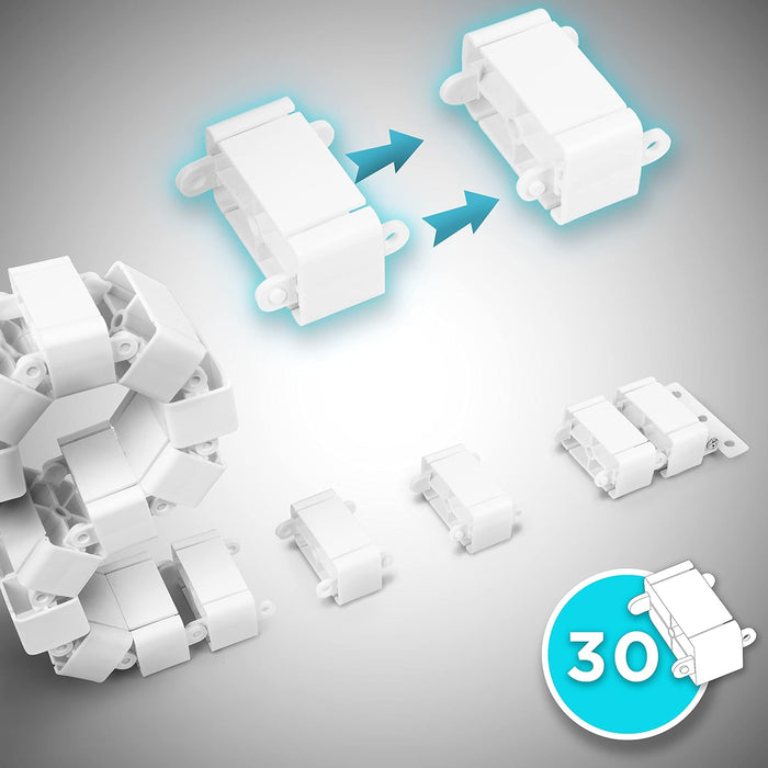 Duronic CM1DM WE Conduit de câbles Goulotte de 130 cm pour Ranger câbles Ajustable et Flexible Idéal pour sécuriser câbles USB ethernet et Alimentation et éviter Tout Accident