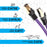 Duronic Câble Ethernet CAT8 PE 0,5M 2Ghz 2000MHz Vitesse 40Gbps S/FTP Câbles réseaux LAN internet network RJ45 blindés Haute Bande passante et transmission des données rapides Connecteurs or