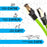 Duronic Câble Ethernet CAT8 GN 0,5M 2Ghz 2000MHz Vitesse 40Gbps S/FTP Câbles réseaux LAN internet network RJ45 blindés Haute Bande passante et transmission des données rapides Connecteurs or