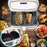 Duronic AF34 WE Set Friteuse à Air avec 1 grand tiroir de 10L et 2 petits tiroirs de 5L inclus 10 Programmes de Cuisson Préréglés Sans huile Fonctions Sync Cook Sync Finish