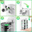 Duronic CO40 WE Ouvre-boîte électrique 50W Ouvre boîtes de conserve automatique Aiguiseur de couteaux Décapsuleur pour bouteille Permet de retirer les capsules des bouteilles et cannettes