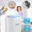 Duronic DH07 WE Déshumidificateur 22,5W Jusqu'à 200 ml d'eau par jour Réservoir d'1 litre Compact et silencieux Idéal pour petits espaces