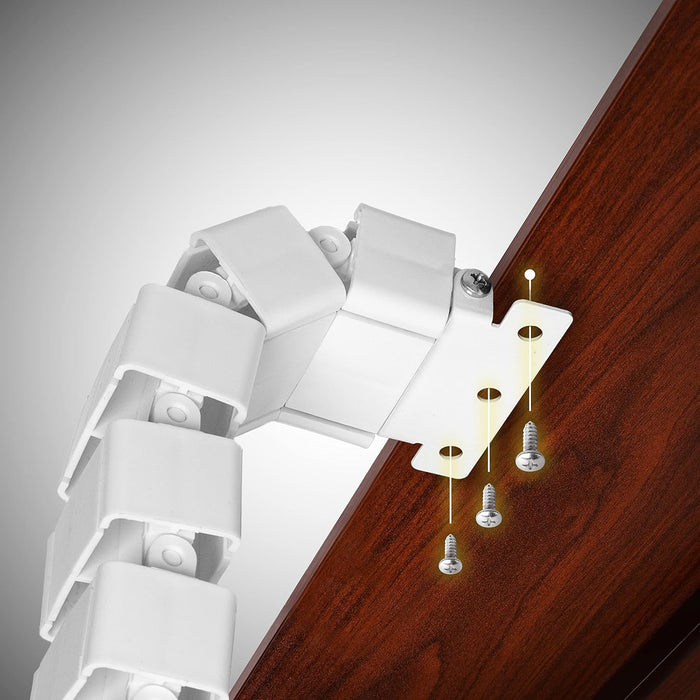 Duronic CM1DM WE Conduit de câbles Goulotte de 130 cm pour Ranger câbles Ajustable et Flexible Idéal pour sécuriser câbles USB ethernet et Alimentation et éviter Tout Accident