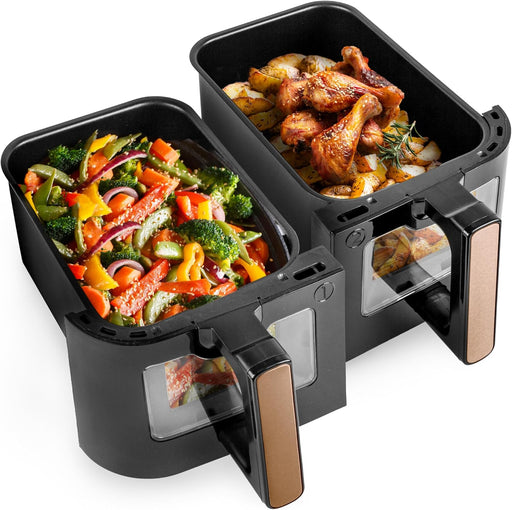 Duronic AFD2 BG 2x Paniers de cuisson de 5 Litres pour Friteuse à air Tiroir de Cuisson pour Airfryer Compatible uniquement avec modèles AF14 AF24 AF34 de Duronic