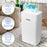 Duronic DH121 Déshumidificateur 300W Jusqu'à 12 litres d'eau par jour Réservoir d'eau de 2,1 litres Lutte contre l’humidité excessive et empêche la formation de moisissures Minuteur de 1 à 24 heures