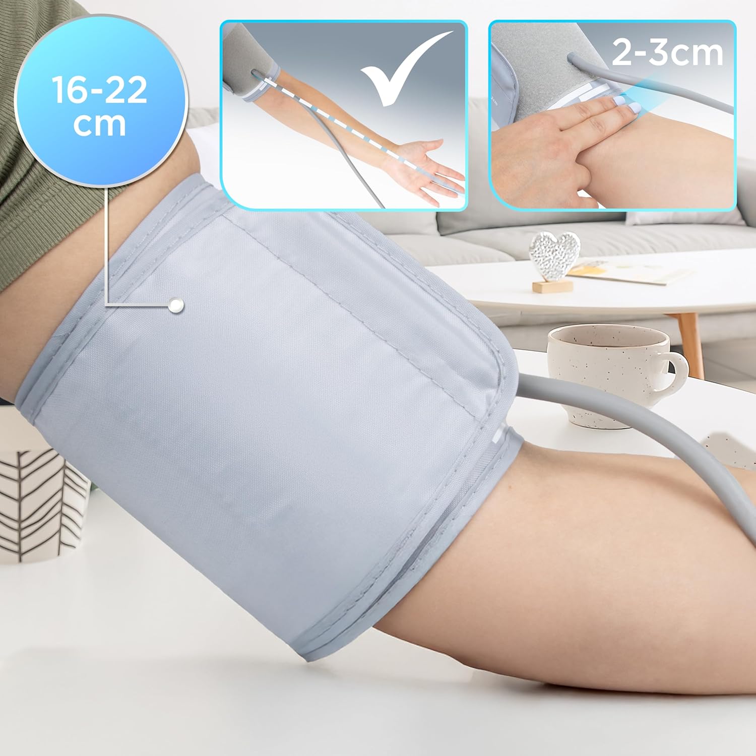 Duronic KIDS CUFF Brassard de rechange pour enfant Brassard pour moniteur de pression artérielle de 16 à 22 cm Bandeau pour tensiomiètre