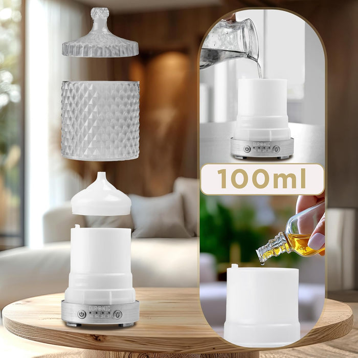 Duronic AD33 Diffuseur d’Arômes Brumisateur d’Huiles essentielles Purificateur d’air Naturel Humidificateur Aromathérapie Maison Bien être Relaxation détente apaisant Parfum