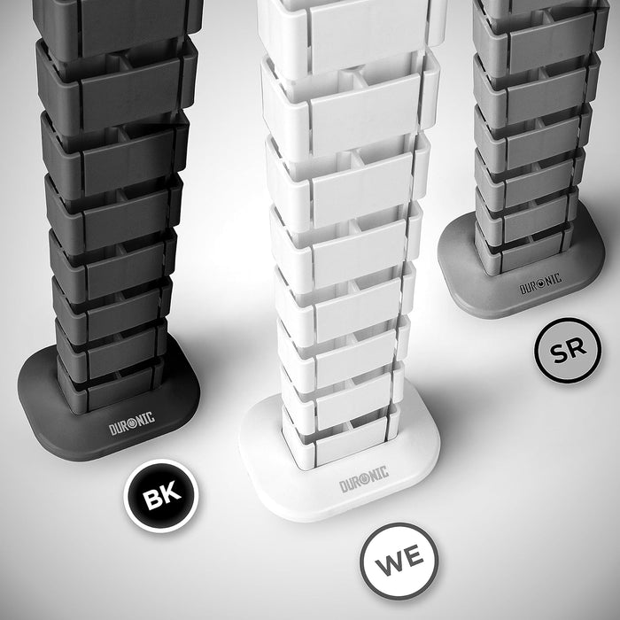 Duronic CM1DM WE Conduit de câbles Goulotte de 130 cm pour Ranger câbles Ajustable et Flexible Idéal pour sécuriser câbles USB ethernet et Alimentation et éviter Tout Accident
