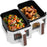 Duronic AFD2 WE 2x Paniers de cuisson de 5 Litres pour Friteuse à air Tiroir de Cuisson pour Airfryer Compatible uniquement avec modèles AF14 AF24 AF34 de Duronic