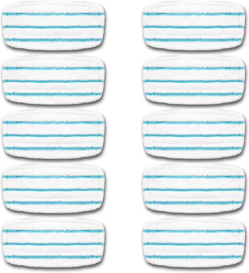 Duronic STM15X10 Pack de 10 serpillières de Rechange pour Balai Vapeur Compatible avec Le Nettoyeur à Vapeur Duronic STM15 Mop de Remplacement Microfibres Lavable réutilisable