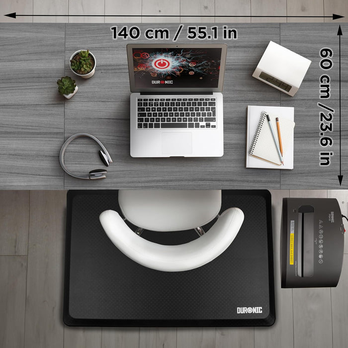 Duronic CD140 WG Bureau Assis-Debout électrique Complet avec Plateau de 140 cm Hauteur Ajustable de 72 à 118 cm Charge maximale de 70 kg Poste Travail Assis Debout Domicile télétravail Bureau