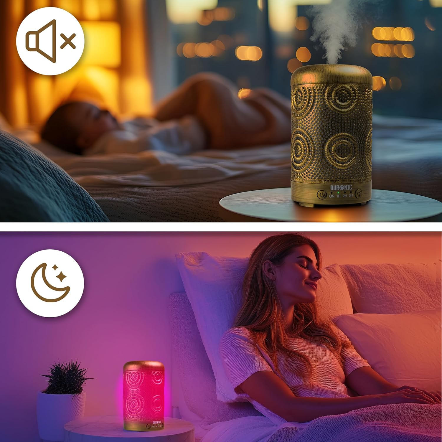 Duronic AD41 Diffuseur d’Arômes Brumisateur d’Huiles essentielles Purificateur d’air Naturel Humidificateur Aromathérapie Maison Bien être Relaxation détente apaisant Parfum