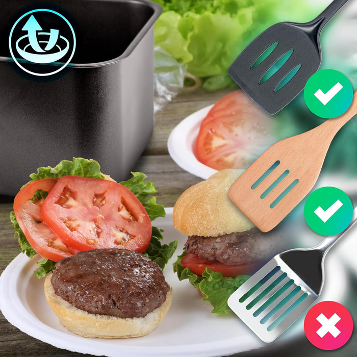 Duronic AFD1 WE Grand Panier de Cuisson de 10 Litres pour Friteuse à air AF24 Tiroir de Cuisson A utiliser avec la Fonction Sync Cook Compatible uniquement avec AF24 et AF34 de Duronic