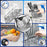 Duronic DW5 BK Lave-vaisselle de table 950W lave vaisselle posable portable compact gain de place pour petite cuisine 7 programmes de lavage séchage efficace pratique