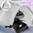 Duronic SI2 BK Fer à Repasser à Vapeur de Voyage 375W Léger et Compact 762g Semelle antiadhésive Réservoir de 50 ml avec Brosse et Pochette de Transport