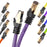Duronic Câble Ethernet CAT8 PE 0,5M 2Ghz 2000MHz Vitesse 40Gbps S/FTP Câbles réseaux LAN internet network RJ45 blindés Haute Bande passante et transmission des données rapides Connecteurs or