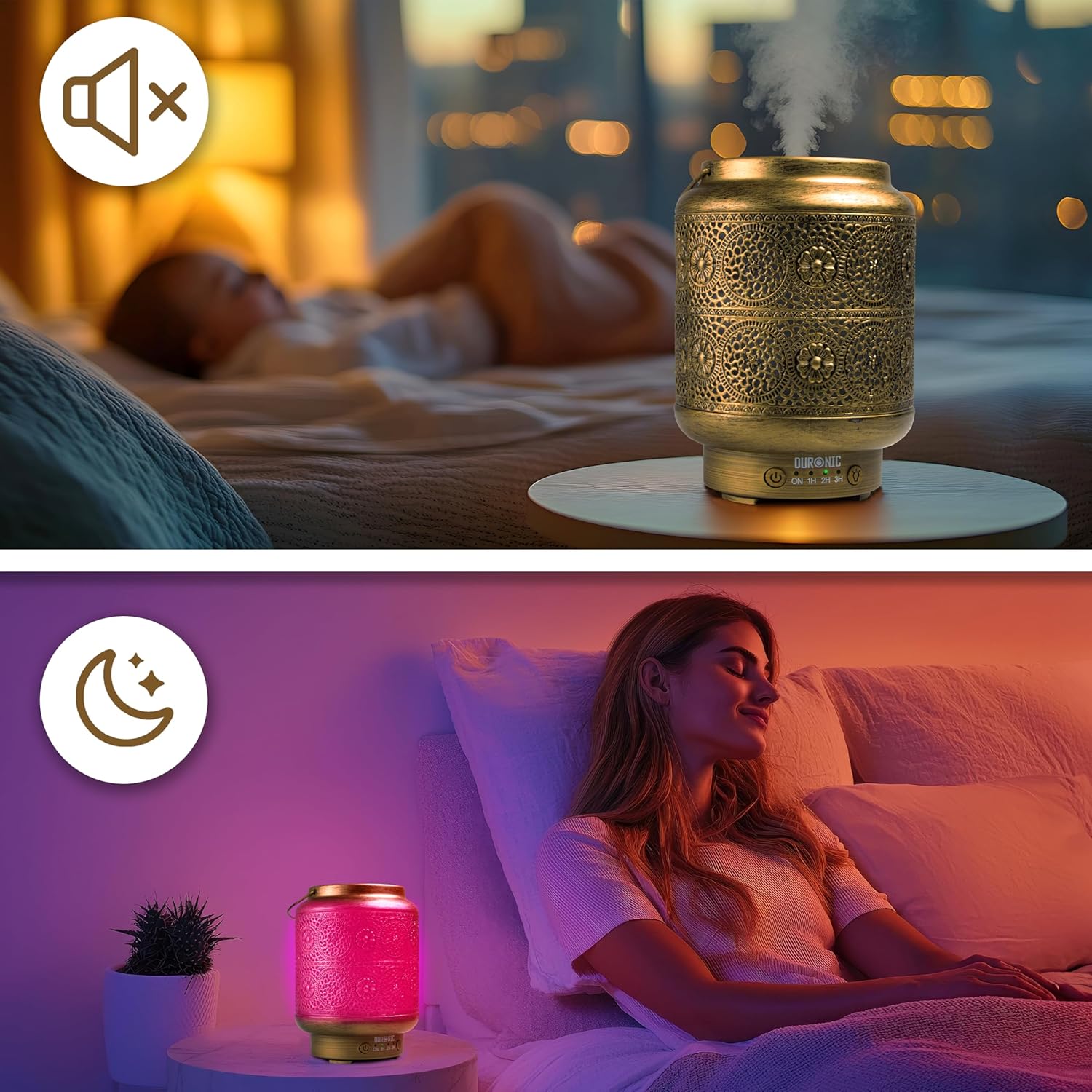 Duronic AD42 Diffuseur d’Arômes Brumisateur d’Huiles essentielles Purificateur d’air Naturel Humidificateur Aromathérapie Maison Bien être Relaxation détente apaisant Parfum