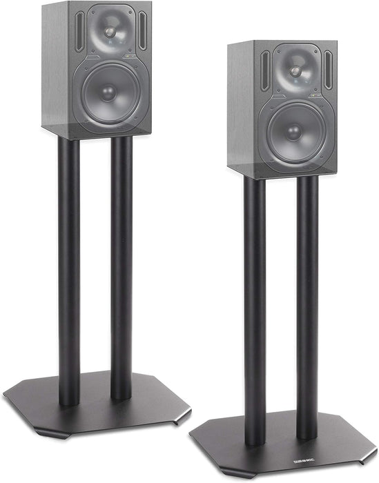 Duronic SPS1022 /40 Paire de Pieds d'Enceintes - 40 cm de Hauteur - Lestable avec du Sable - Cônes pour réduire Vibrations - Compatibilité Universelle Haut-parleurs Hi-FI/Stéréo/Home Cinema 5.1