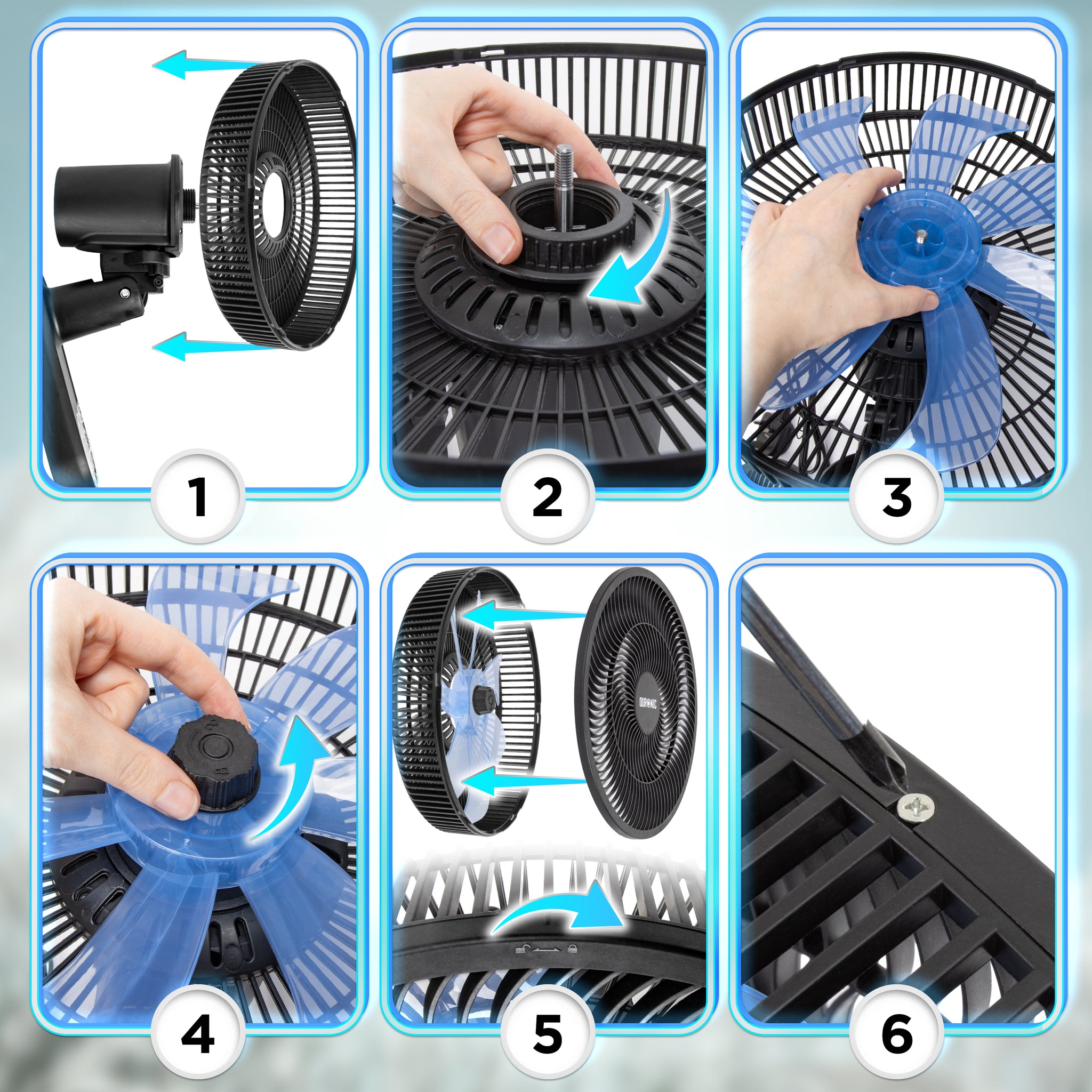 Duronic FN12 BK Ventilateur mural 50W Aérateur de 12 pouces 3 vitesses Minuterie Oscillation à 60° Télécommande incluse avec 5 mètres de portée Volume sonore 50,4 dB Montage facile