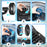 Duronic FN42 BK Ventilateur mural 50W Aérateur de 16 pouces 3 vitesses Minuterie Oscillation à 60° Télécommande incluse avec 5 mètres de portée Volume sonore 52,8 dB Montage facile