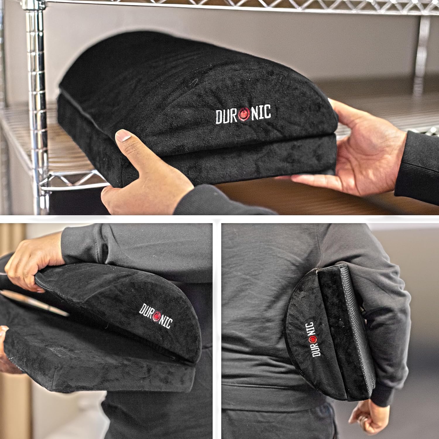 Duronic FT06 Repose-pieds ergonomique Soulage le Stress les Douleurs aux Pieds et réduit la Fatigue Sous le bureau au travail à la maison Stabilité optimale Mousse intérieure confortable