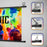 Duronic BPS40 16:9 Ecran de Projection TV et Home Cinema de 40 Pouces 102 cm | 89 x 50 cm | Fixation par Crochets | Barres lestées | Toile pour vidéoprojecteur | Gain +1 idéal pour 3D 8K 4K 1080P