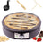 Duronic PM152 Crêpière électrique de 1500W 37 cm Plaque de cuisson antiadhésive et démontable Accessoires inclus Température ajustable Crêpes sucrées galettes salées et omelettes
