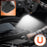 Duronic CT51 Outil d’urgence pour voiture van camion Outil d’évacuation multifonctions Coupe ceinture de sécurité Marteau brise vitre Alarme SOS Lampe torche magnétique Charge USB-C ou solaire