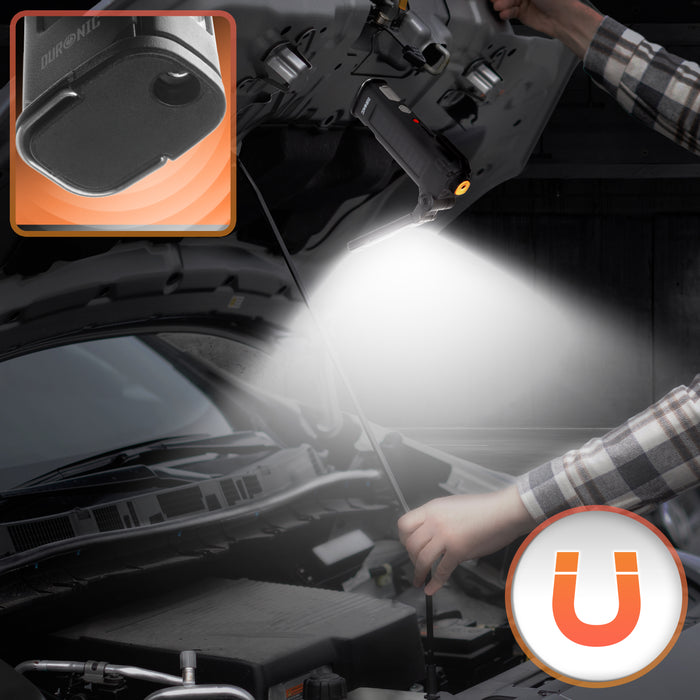 Duronic CT51 Outil d’urgence pour voiture van camion Outil d’évacuation multifonctions Coupe ceinture de sécurité Marteau brise vitre Alarme SOS Lampe torche magnétique Charge USB-C ou solaire