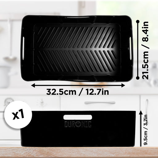 Duronic AFL2 Moule en silicone Plat Réutilisable Accessoire pour Friteuse à air Air Fryer Insert en silicone antiadhésif compatible avec Duronic AF34 AF24 ou autres airfryers