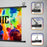 Duronic BPS80 16/9 Ecran de Projection TV et Home Cinema de 80 Pouces 203 cm 177 x 100 cm Fixation par Crochets Barres lestées Toile pour vidéoprojecteur Gain +1 idéal pour 3D 8K 4K 1080P
