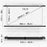 Duronic BPS90 16/9 Ecran de Projection TV et Home Cinema de 90 Pouces 229 cm 199 x 112 cm Fixation par Crochets Barres lestées Toile pour vidéoprojecteur Gain +1 idéal pour 3D 8K 4K 1080P