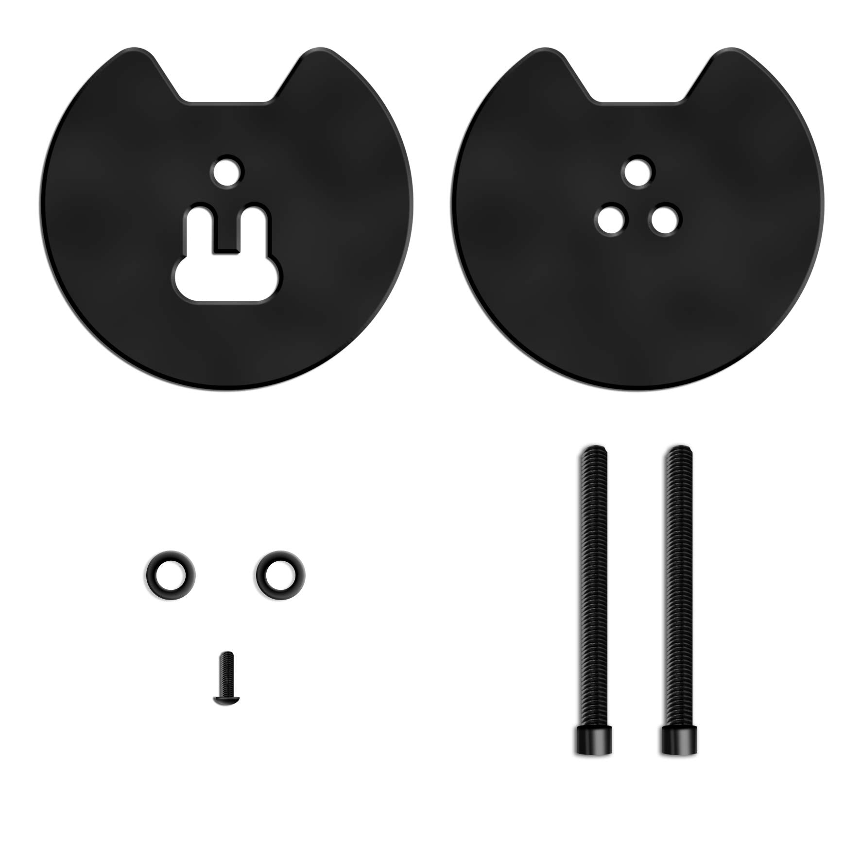 Duronic DM-GR-01 BK Grommet pour support d'écran de la gamme DM35 et DM451 Permet d'attacher un support d'écran en perçant le bureau à la place de la pince de de fixation