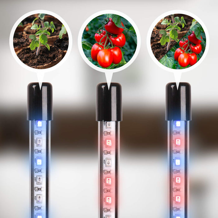 Duronic GLC36 Lampe de croissance horticole triple à pince 60W | Ampoules  LED | 3 modes bleu rouge mixte | Intensité ajustable | Prise USB | Lumière