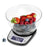 Duronic KS5000 BKCR Balance de Cuisine d'une capacité de 5 kg | Précision à 1 g | Bol de 2 L inclus | Large écran LCD | Fonction d'ajout de poids TARE | Idéale pour la pâtisserie ou balance postale