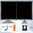 Duronic FFPS133 /169 Ecran de projection fixe de 133 pouces ou 338 cm – Ratio 16:9 – Monture en métal avec revêtement velours et toile extensible anti-pli – Installation murale idéale pour home cinéma
