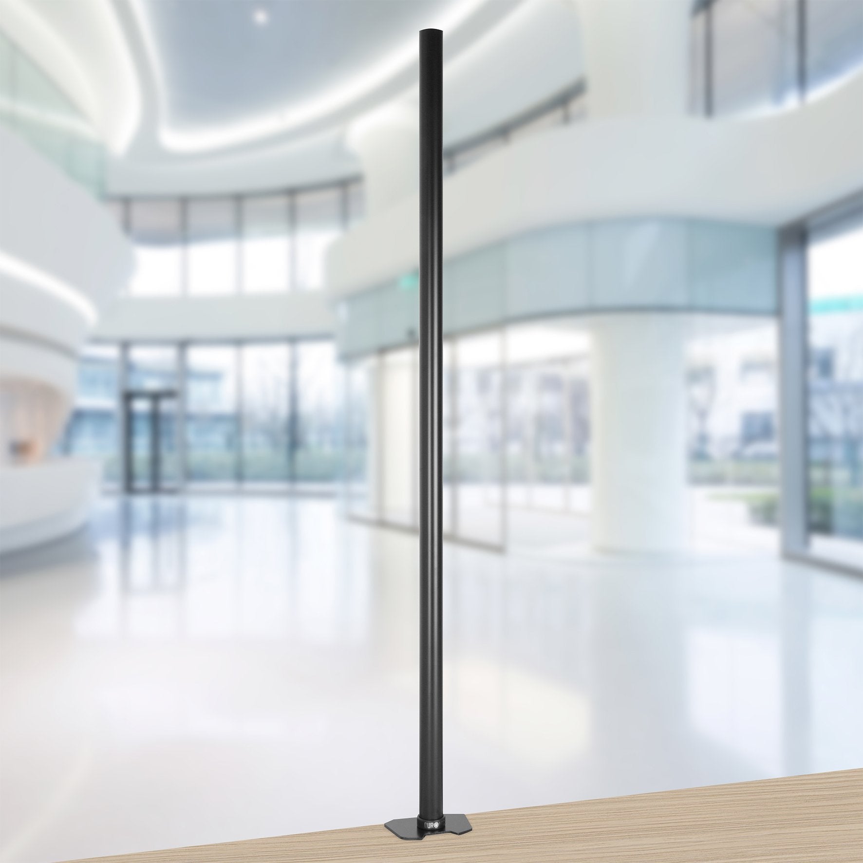 Duronic DM45POLE Potence de 100 cm pour Support d'écran de Bureau - Compatible avec Toutes Les gammes - Permet d'avantage de flexibilité pour Ajuster la Hauteur de l'écran