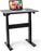 Duronic TM04F Table de Travail Assis-Debout | Support Ergonomique | Noir | Grande Surface 71 x 56 cm | Hauteur Ajustable 66 – 106 cm | 10 kg