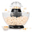 Duronic POP50 BK Appareil à Popcorn - Capacité de 50 gr avec bol démontable - Cuisson électrique à air chaud de mais soufflé sans huile - Faible en calories