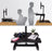 Duronic DM05D18 Poste / Station de travail assis-debout de 55 x 53 cm pour écran / clavier / souris - Hauteur ajustable de 16 à 42 cm pour travailler assis et debout - Compatible avec support de bureau Duronic