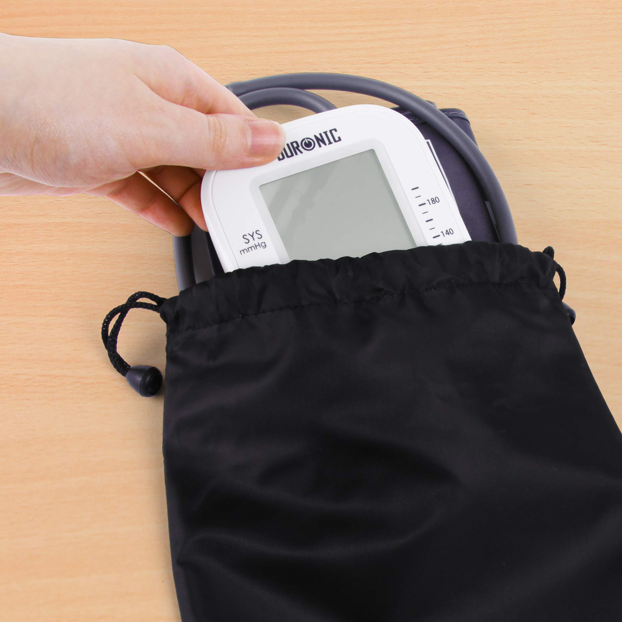 Duronic BPM200 Tensiomètre Electronique pour Bras – Mesure Automatique de la Tension Artérielle – Détecte les Irrégularités Cardiaques – Large Ecran LCD pour lire les Mesures – Jusqu'à 99 Sauvegardes