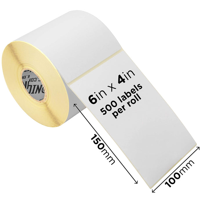 Duronic LL4X6 /1 Etiquettes thermiques 1 Rouleau 500 x étiquettes 102 x 152 mm ou 6" x 4" Expédition colis pour tout transporteur