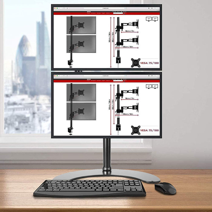 HUANUO Support Ecran PC 2 Ecran pour Moniteurs de 13-32 Pouces, Bras HUANUO Support Ecran PC 2 Ecran pour Moniteurs de 13-32 Pouces, Bras