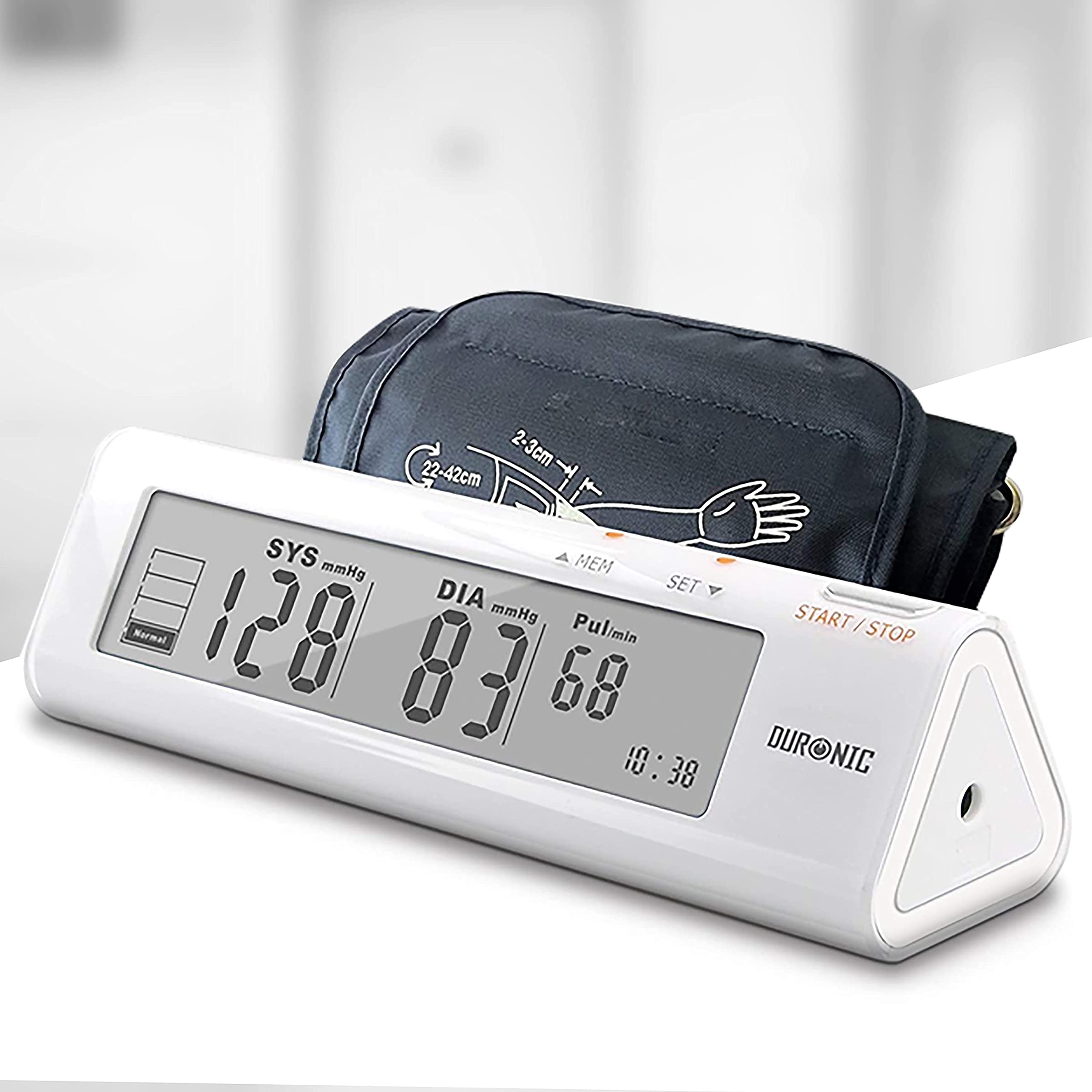 Duronic BPM450 Tensiomètre électronique pour bras - Brassard ajustable 22-42 cm - Mesure automatique de la tension artérielle - Certifié Médicalement