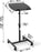 Duronic WPS27 Table de travail mobile assis-debout | Podium à roulettes | Grande surface pour PC ou vidéo projecteur | Hauteur ajustable 67,5 – 100 cm | Capacité 10 kg | Idéal pour les présentations