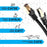 Duronic CAT8 BK Câble Ethernet 3 M Noir | S/FTP paire torsadée écrantée et blindée | Bande passante 2GHz | Transmission des données 40 Gigabits